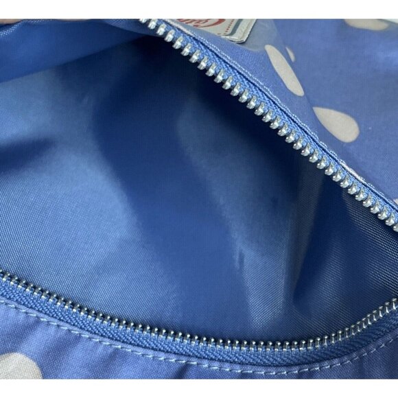 Cath Kidston London Light Blue Polka Dot Fold Over Backpack NWOT - Picture 12 of 16